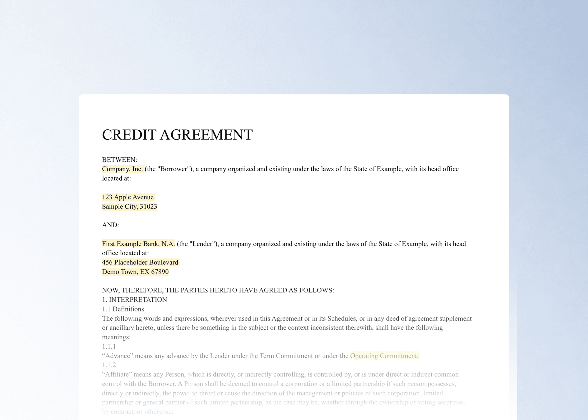An audit trail behind every credit decision.